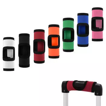 Защитный чехол для чемодана на колесиках для путешествий Удобная неопреновая ручка для багажа Универсальный идентификатор Ручка для коляски темно-зеленого