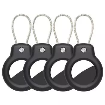 Защитный чехол для держателя AirTag с проводом, чехол с замком Air Tag, брелок для ключей, багажная бирка для ключей, аксессуары GPS, чехол AirTags