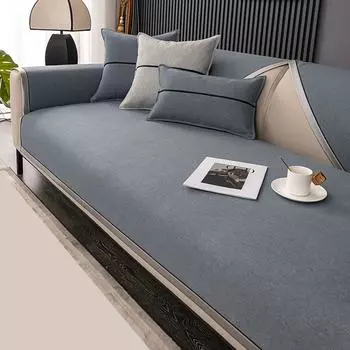 Защитный чехол для дивана из хлопка и льна, подушка для дивана 1/2/3, универсальный нескользящий чехол для дивана, подлокотник для дивана, полотенце для спинки дивана, модный чехол для дивана, новый 70x70CM 1pc