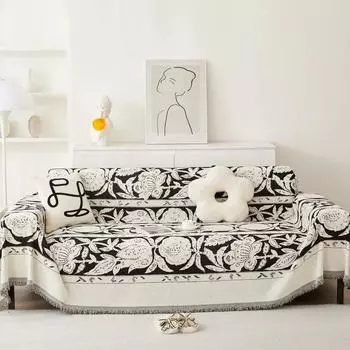 Защитный чехол для домашнего дивана, синель, жаккардовое полотенце для дивана, чехол для дивана, ткань, полотенце, чехол для дивана «все включено», ткань от пыли 180x130cm