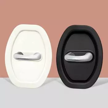 Защитный чехол для дверного замка, защитный чехол от ржавчины, резиновая прокладка для автомобильного дверного замка, резиновый чехол для блокировки, наклейка для предотвращения столкновений #TC1JWF# белый