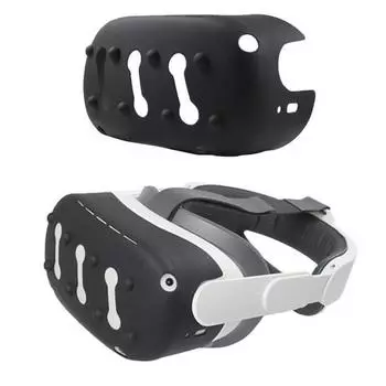 Защитный чехол для гарнитуры VR, совместимый с Oculus Quest 2, силиконовый чехол, ударопрочный чехол для гарнитуры