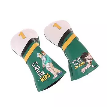 Защитный чехол для гольфа, защитные чехлы для головок, забавный внешний вид, защитные чехлы для гольфа из искусственной кожи для гольфа на открытом воздухе