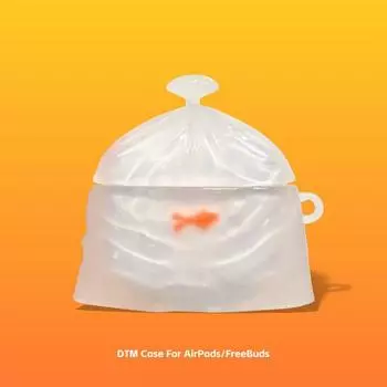 Защитный чехол для Huawei Freebuds5i 6i Koi SE2 Второе поколение Freeclip Четвертое поколение Freebudspro3 Чехол для Bluetooth-наушников 4e Пятое поколение Pro2 AirPods 4 Semi-permeable goldfish bag]