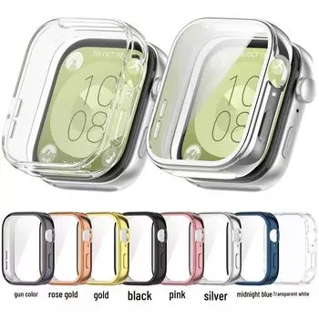 Защитный чехол для Huawei Watch Fit3 TPU - Мягкая резиновая оболочка с полным покрытием HW-Fit3 прозрачный белый