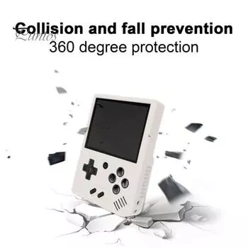 Защитный чехол для игровой консоли для Miyoo Mini Plus, силиконовый, с точным расположением отверстий, пылезащитный, противоударный, сплошной цвет, полное покрытие, водонепроницаемая защита чёрный