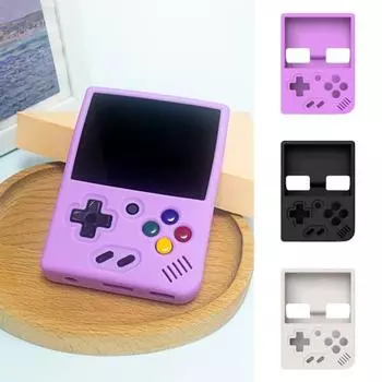 Защитный чехол для игровой консоли для Miyoo Mini Plus, силиконовый чехол с точным расположением отверстий, пылезащитный, противоударный, сплошной цвет