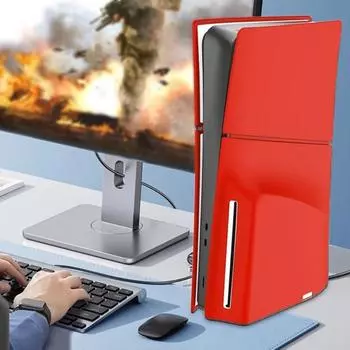 Защитный чехол для игровой консоли, пылезащитный корпус, высокопрочный, ударопрочный, защита от царапин, защита игровой консоли для PS5 SLIM синий