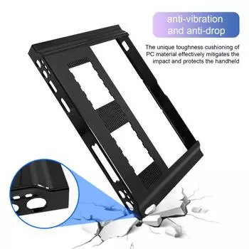 Защитный чехол для игровой консоли с точным дизайном отверстий, устойчивый к царапинам чехол для игрового автомата для Lenovo Legion Go чёрный