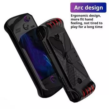 Защитный чехол для игровой консоли Yousheng, ударопрочный, эргономичный дизайн, мягкий защитный чехол для ROG ALLY X чёрный