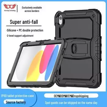 Защитный чехол для iPad 10-го поколения 10,2 дюйма с гнездом для стилуса для 2024 Pro 11/13 дюймов — защита от падений, крепление Air6 iPad mini 4/5 (2015/2019)