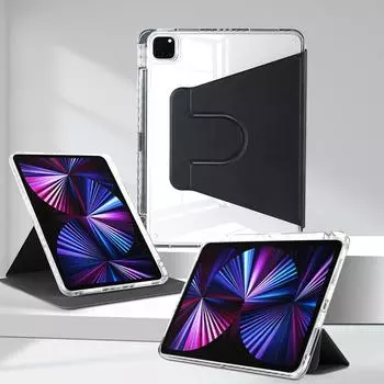 Защитный чехол для iPad 9.7, 2024 г., защитный чехол для планшета Air 4/5 Pro, 13 дюймов, прозрачный, вращающийся, с прорезью для ручки. iPad 9.7 светло-зеленый