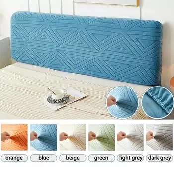 Защитный чехол для изголовья кровати, грязеотталкивающий, высокоэластичный, простой в установке, универсальный чехол для всех сезонов, чехол для кровати 120cm светло-серый