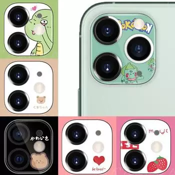 Защитный чехол для камеры с милым рисунком для iPhone 14 13 12 11, чехол для объектива камеры, пленочное стекло для iphone 14, защитная наклейка для объектива, чехол For iphone 12 Mini