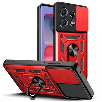 Защитный чехол для камеры со слайд-объективом для Moto Edge 50 Pro Edge 40 Neo 40 X40 Edge 2023 Edge 30 Ultra Neo 20 Lite Fusion Hybrid с магнитным кольцом-держателем Moto Edge 50 Pro чёрный