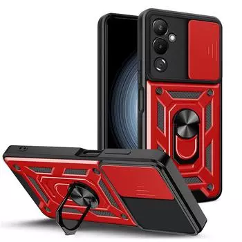 Защитный чехол для камеры Tecno Pova 5 POVA 4 Pro POVA 3 POVA NEO 2 Armor Hybrid Ring Back Cover For Tecno Pova 5 красный