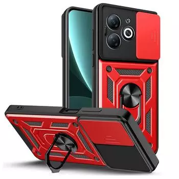 Защитный чехол для камеры Tecno Spark Go 2024 Spark 20 20C 10 Pro 9 8 8c POVA 5 4 Pro 3 Neo 2 POP 8 7 Armor Hybrid Ring, задняя крышка For Spark 10 Pro 4G синий