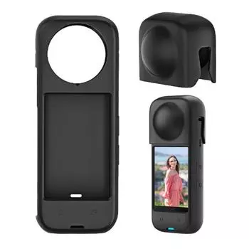 Защитный чехол для камеры. Устойчивый к царапинам защитный чехол для камеры. Силиконовый защитный чехол для экшн-камеры. чёрный