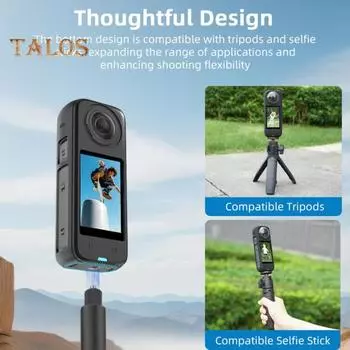 Защитный чехол для камеры, устойчивый к царапинам, ударопрочный, идеально подходит, легко устанавливается, защитный чехол для камеры Insta360 X4 чёрный