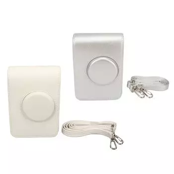 Защитный чехол для камеры в стиле ретро, устойчивый к царапинам, мягкий, легкий, текстурированный, из искусственной кожи, сумка для камеры White