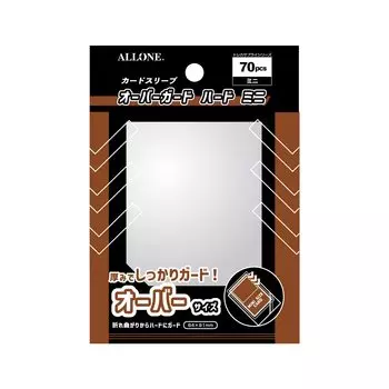 Защитный чехол для карт Allone Card Sleeve Mini 64 x 91 мм 70 штук 3 слоя Защищает карты от царапин и грязи Обычный чехол Прозрачная коллекционная карта ALG-CSMNOH7