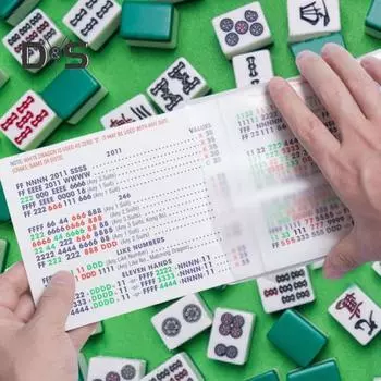 Защитный чехол для карт маджонга Прозрачный чехол для карт маджонга Непромокаемый держатель для карт маджонга Подарок для любителей маджонга 2pcs