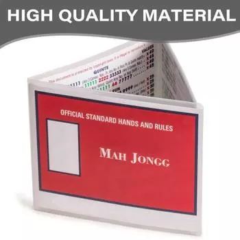 Защитный чехол для карт маджонга Прозрачный чехол для карт маджонга Водонепроницаемый Несминаемый Чехол для карт маджонга 2pcs