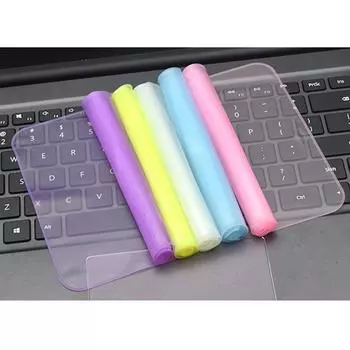 Защитный чехол для клавиатуры для ноутбука 13 14 15.6 Силиконовый водонепроницаемый пылезащитный защитный чехол для клавиатуры 14 жёлтый