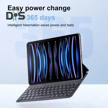 Защитный чехол для клавиатуры планшета, ультратонкий, легкий, простой в использовании, универсальный, гладкий, магнитный чехол для клавиатуры для iPad Air/iPad Pro for iPad Pro 11inch серый