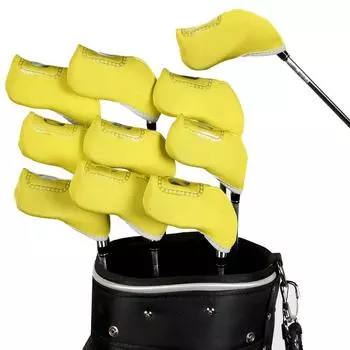 Защитный чехол для клина Iron, защитный чехол Spider Head Cover, набор чехлов для гольф-клюшек Golf Iron Head Cover жёлтый