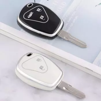 Защитный чехол для ключей, чехол для брелока для Renault/Megane/Duster/Modus/Espace/Laguna/Logan 2 button Black