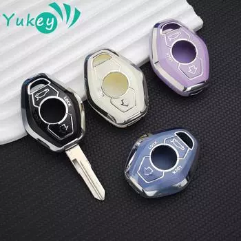 Защитный чехол для ключей из ТПУ с 3 кнопками, чехол для BMW 7 серии X3 X5 Z3 Z4 3 5 E38 E39 E46 E83 M5 325i чёрный