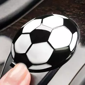 Защитный чехол для кнопки запуска автомобиля, дизайн в виде футбольного мяча, защитный чехол для кнопки запуска автомобиля, декоративная кнопка для салона и двигателя автомобиля United States
