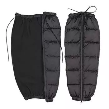 Защитный чехол для колена электромобиля, теплые, холодные ноги для женщин и мужчин, водонепроницаемый, ветрозащитный, утолщенный, зимний, для ног, педалей мотоцикла, поездок на работу, походов L чёрный