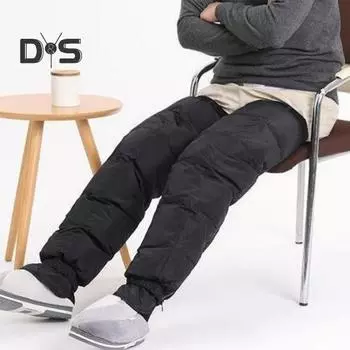 Защитный чехол для колена электромобиля, теплые, холодные ноги для женщин и мужчин, водонепроницаемый, ветрозащитный, утолщенный, зимний, для ног, педалей мотоцикла, поездок на работу, походов L чёрный