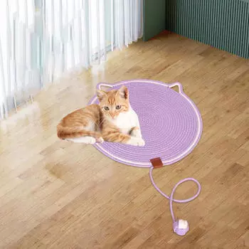 Защитный чехол для кошачьей мебели с интерактивной игрушкой-мячом фиолетовый