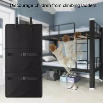 Защитный чехол для лестницы двухъярусной кровати Складная фиксирующая накладка для лестницы двухъярусной кровати Предотвращает серый