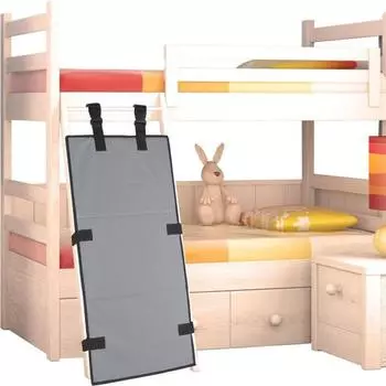 Защитный чехол для лестницы двухъярусной кровати Yousheng, складная фиксирующая накладка для лестницы двухъярусной кровати, предотвращает подъем детей, универсальная защитная доска для лестницы двухъярусной кровати серый