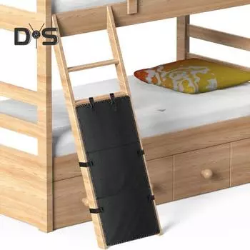 Защитный чехол для лестницы двухъярусной кровати, складная накладка на лестницу двухъярусной кровати, предотвращает взбирание детей, универсальная защитная доска для лестницы двухъярусной кровати серый