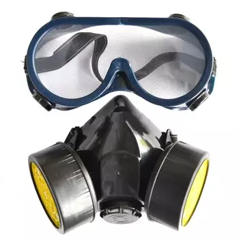 Защитный чехол для лица, пылезащитные защитные очки, заглушка для рта с двойным газовым баллоном