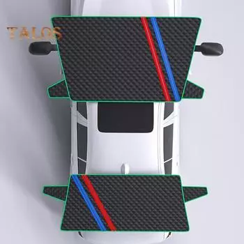 Защитный чехол для лобового стекла автомобиля от снега со светоотражающей полосой, универсальный, простой в установке, большой магнитный чехол для лобового стекла автомобиля от замерзания Back