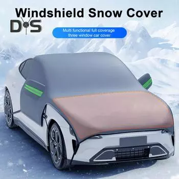 Защитный чехол для лобового стекла от снега с магнитным креплением, водонепроницаемый, простая установка, универсальный размер, для тяжелых автомобилей, грузовиков, защитный чехол для лобового стекла S