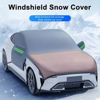 Защитный чехол для лобового стекла от снега с магнитным креплением, водонепроницаемый, простая установка, универсальный размер, для тяжелых автомобилей, грузовиков, защитный чехол для лобового стекла S