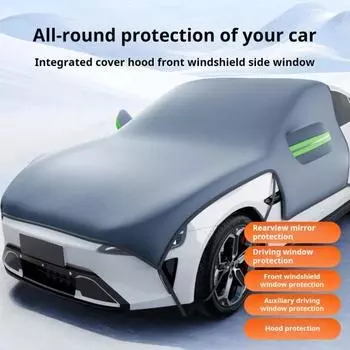 Защитный чехол для лобового стекла от снега с магнитным креплением, водонепроницаемый, простая установка, универсальный размер, тяжелый S
