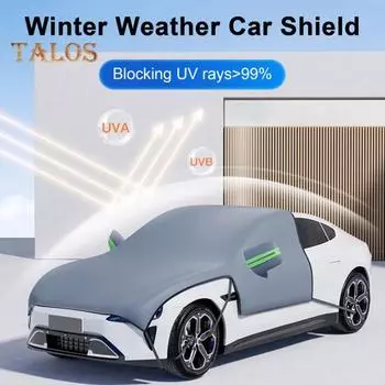 Защитный чехол для лобового стекла от снега с магнитным креплением, водонепроницаемый, простая установка, универсальный размер, для тяжелых автомобилей, грузовиков, защитный чехол для лобового стекла S