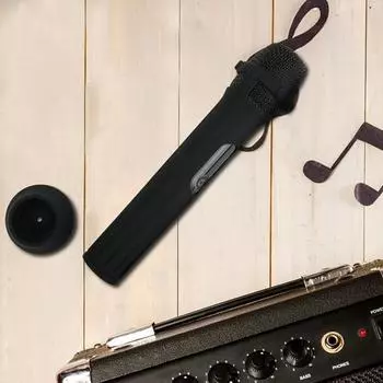 Защитный чехол для микрофона, силиконовый чехол, противоскользящая ручка, ударопрочный, ударопрочный, защитный чехол для микрофона для беспроводного микрофона JBL чёрный
