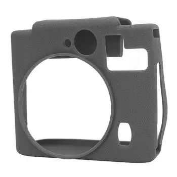 Защитный чехол для моментальной камеры, устойчивый к царапинам, ударопрочный, мягкий силиконовый чехол для моментальной камеры серый