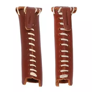 Защитный чехол для наконечника кия из искусственной кожи, долговечный, пылезащитный для бильярдной Large Size 7x2.2cm / 2.76x0.87