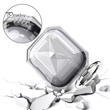 Защитный чехол для наушников AirPods 4, ударопрочный, устойчивый к царапинам чехол для наушников, чехол для беспроводной зарядки, защита на 360 градусов, противоскользящие наушники for Airpods 4 чёрный