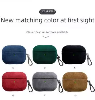 Защитный чехол для наушников Apple AirPods Pro 2 Velvet Silky Feel Airpods 4th generation темно-синий